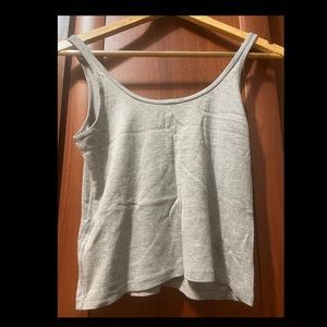 Grey crop Top Shop size 6
